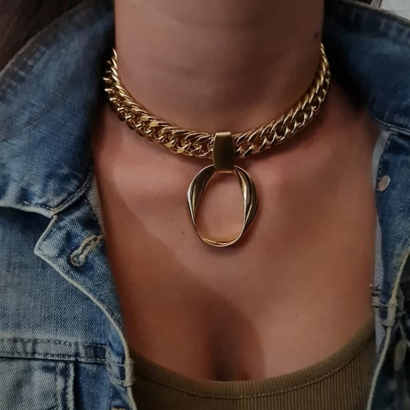 Gold Plated Choker Necklace – Minimalist Everyday Jewelry