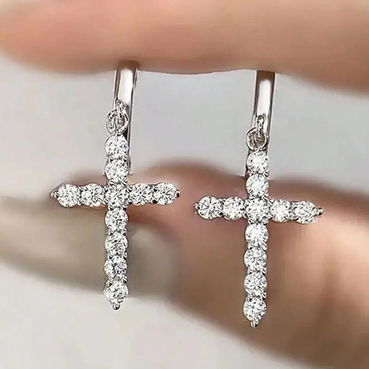 Silver earrings