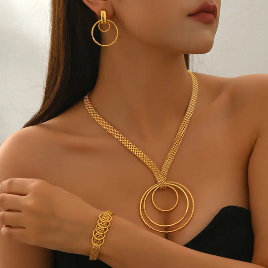 necklace bracelet earrings set