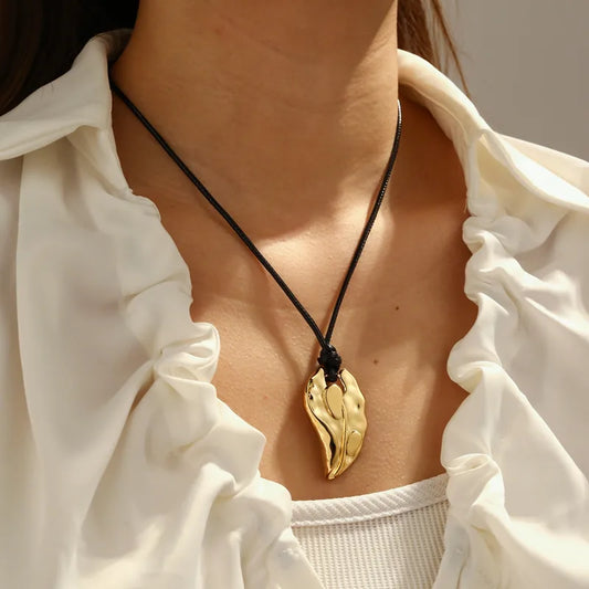 leather cord necklace