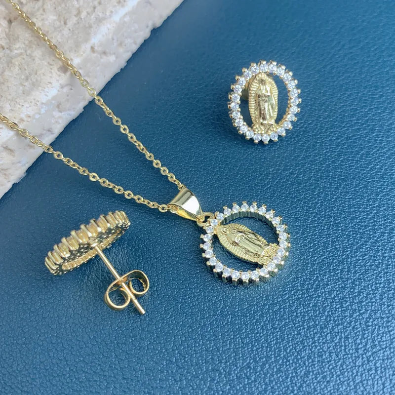 necklace earrings set