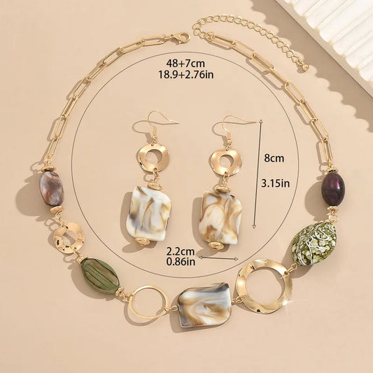 necklace, bracelet earring set