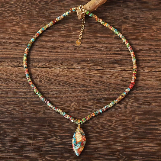Multi- Color Bead Necklace