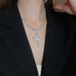 Rhinestone cross chocker