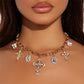 14k gold plated crosses necklace