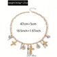 14k gold plated crosses necklace