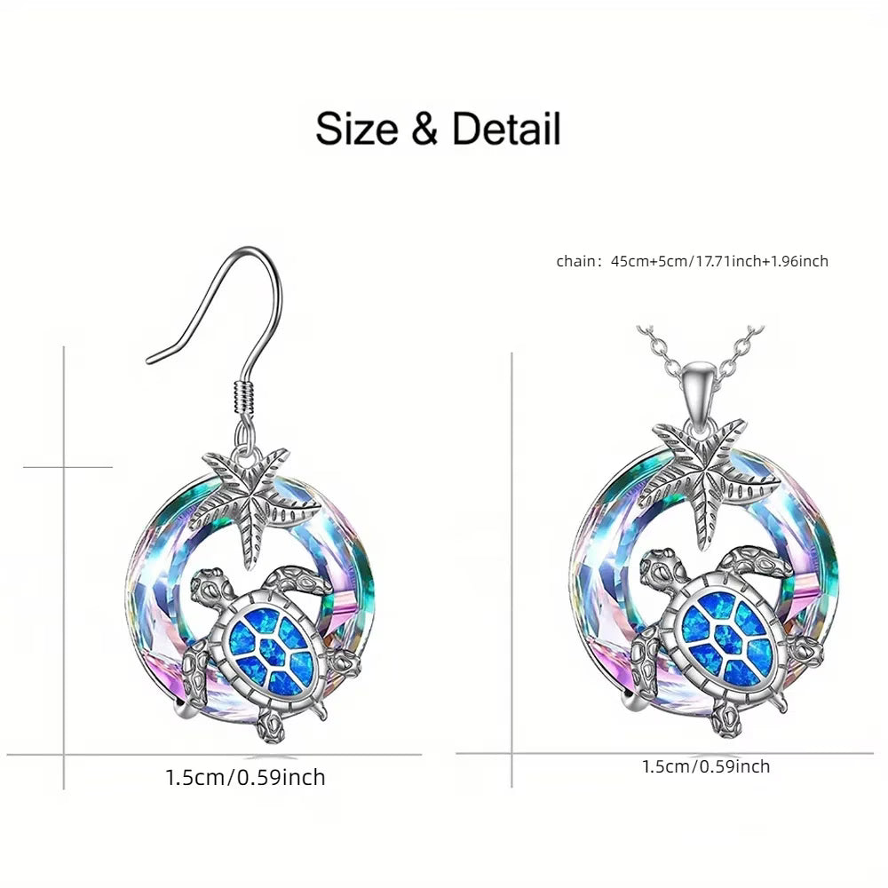 Turtle Necklace & Earring Set