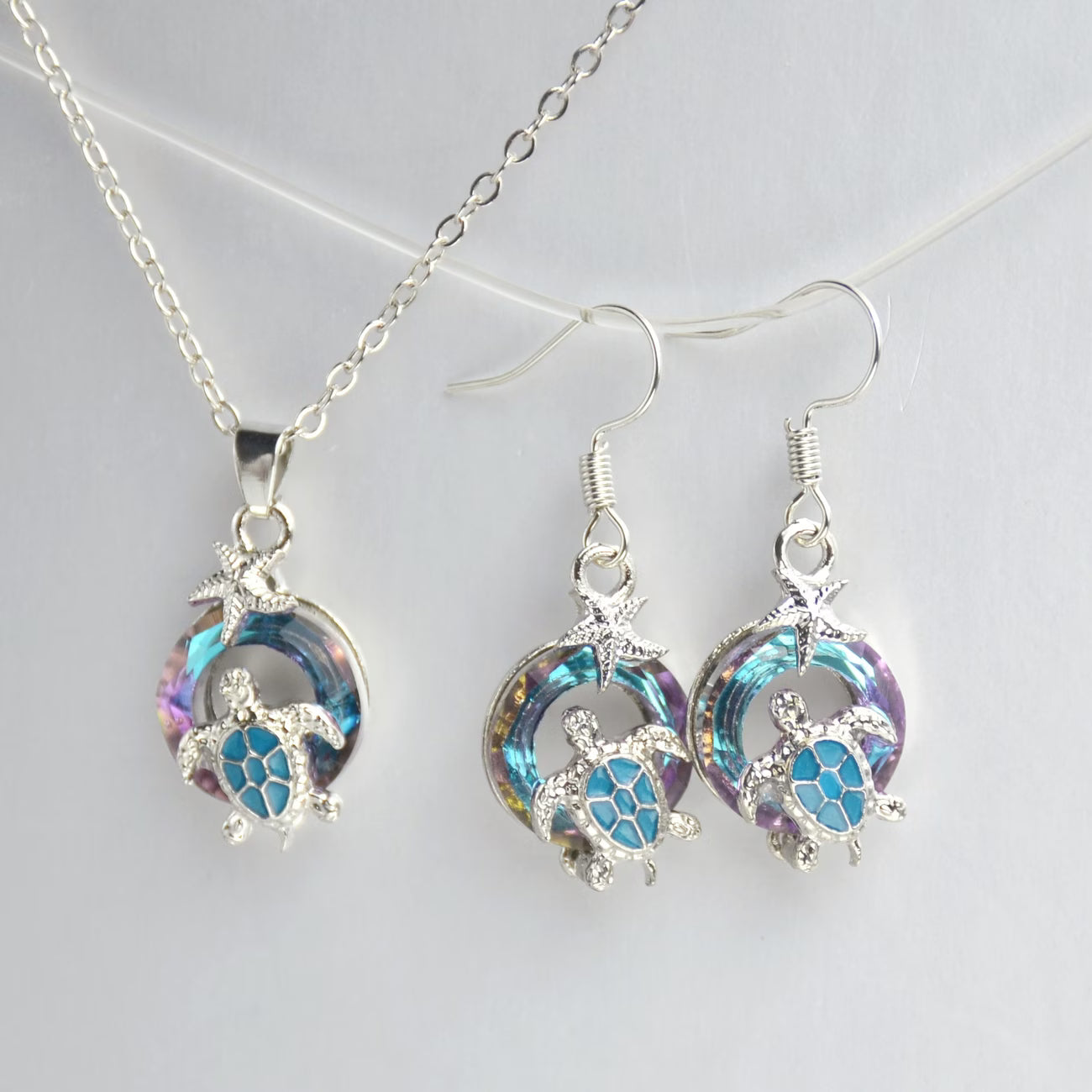 Turtle Necklace & Earring Set