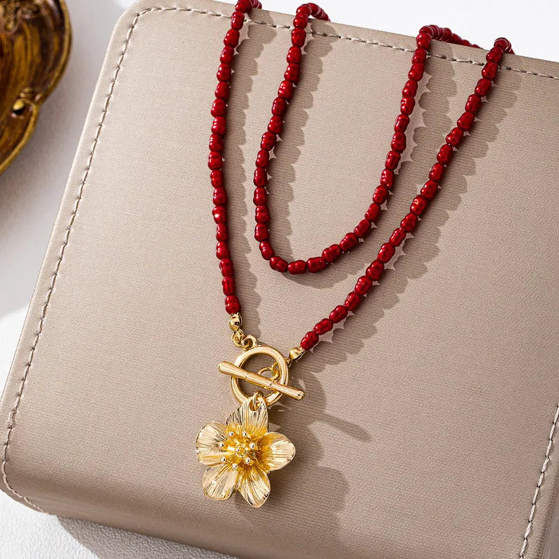 Red Bead Necklace