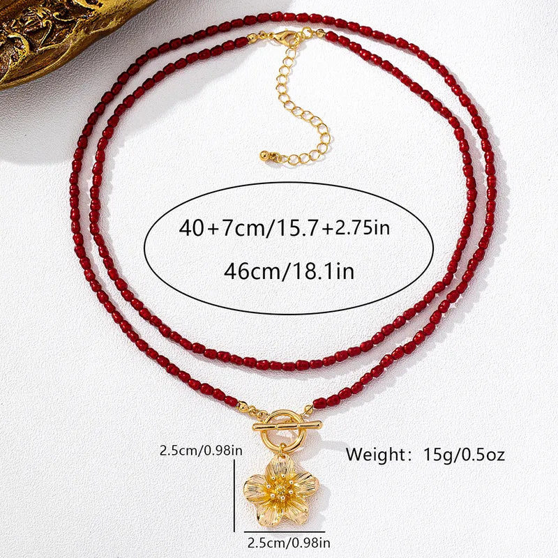 Red Bead Necklace