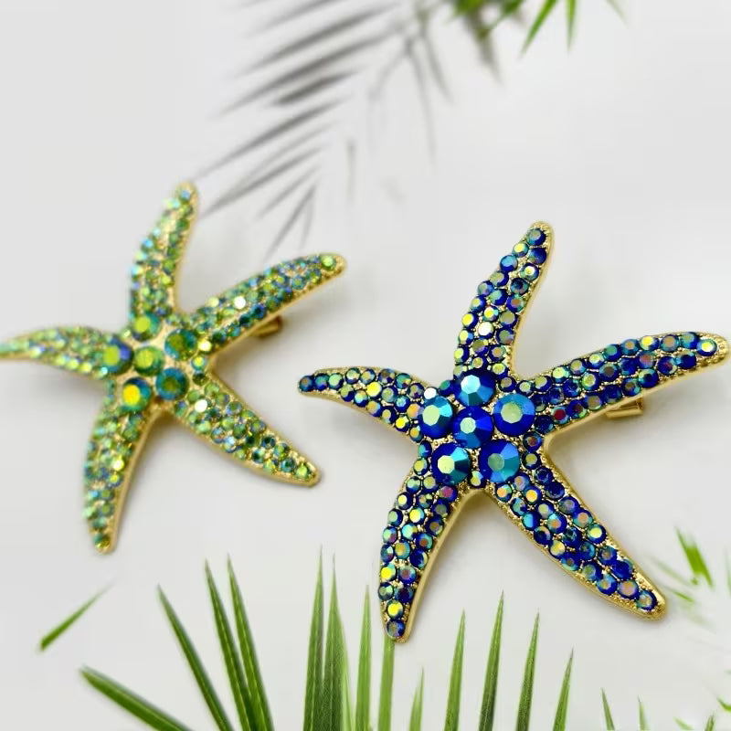 2 Starfish Brooch-Pins