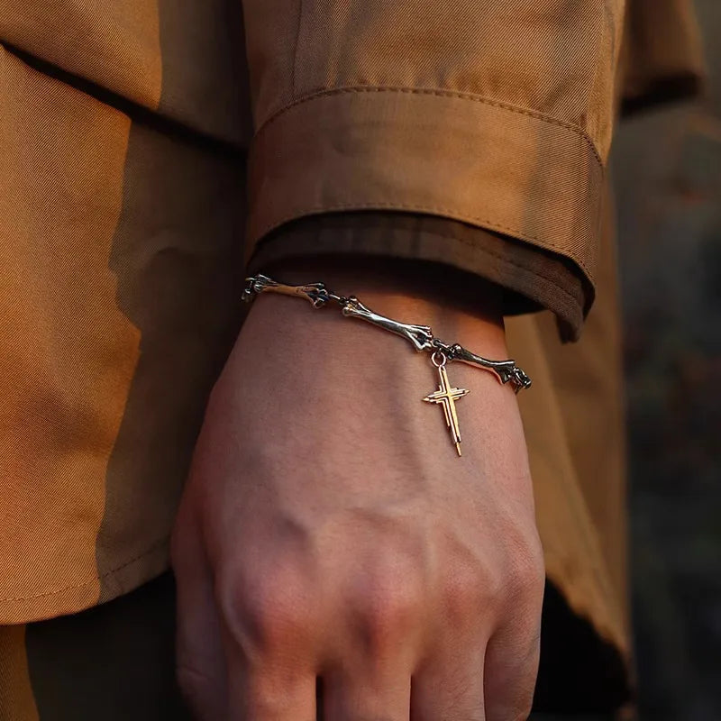 Bone chain bracelet