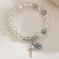 Faux pearl bracelet