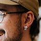Petite cross earrings