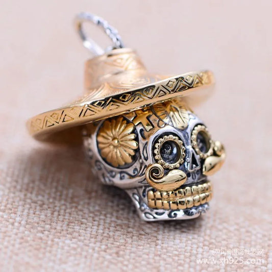 Mexican head necklace