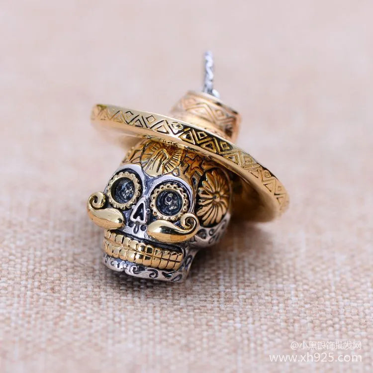 Mexican head necklace