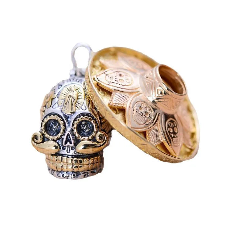 Mexican head necklace