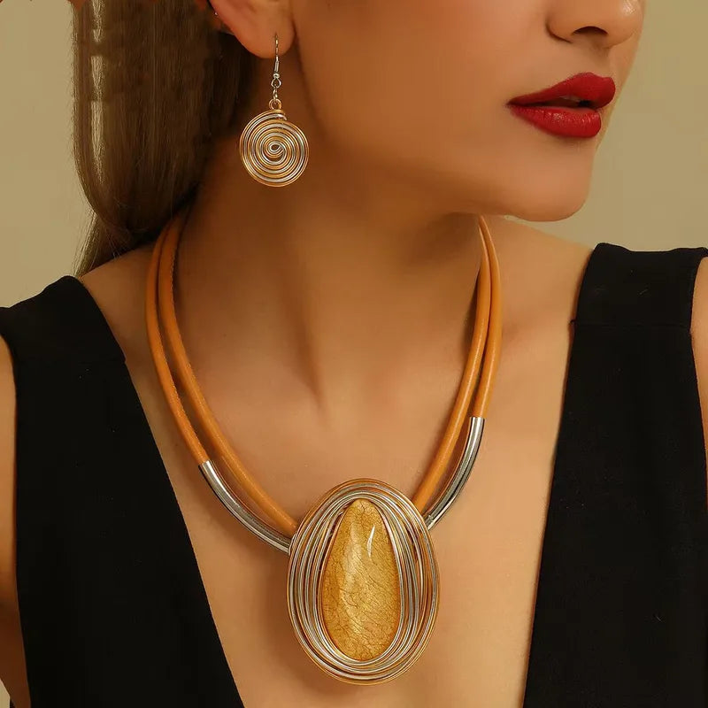 Necklace earrings