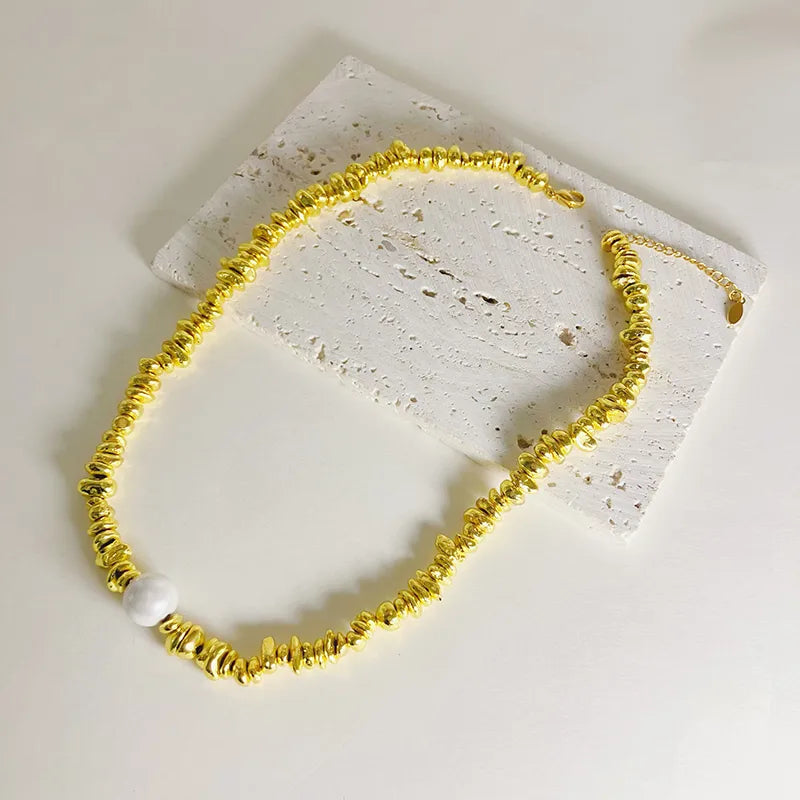 14k plated necklace