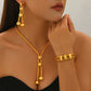 necklace bracelet earrings