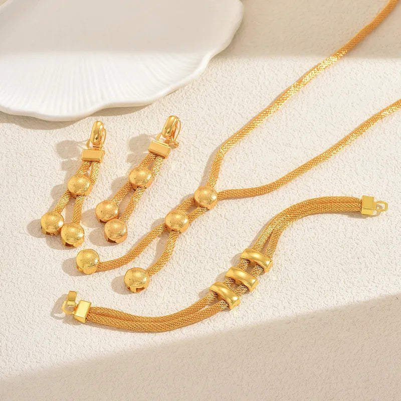 necklace bracelet earrings