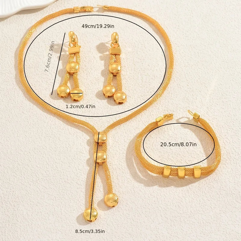 necklace bracelet earrings