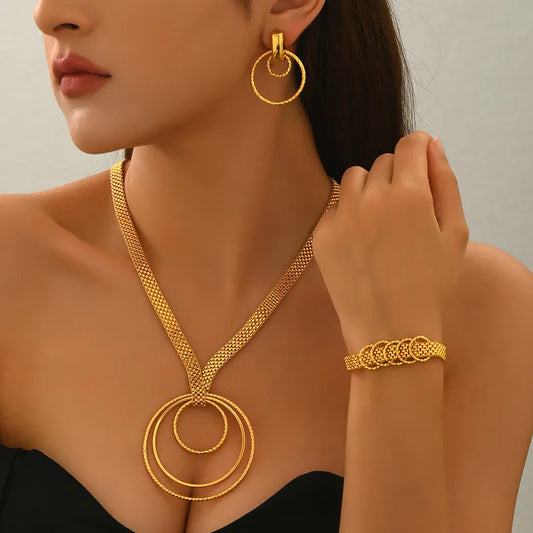 necklace bracelet earrings set