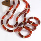 Two resin necklaces & three bracelets