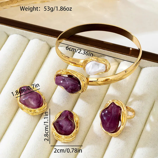 bracelet earrings ring