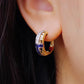 blue & gold earrings