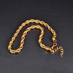 Gold Plated Rope Necklace
