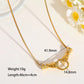 Golden hands necklace