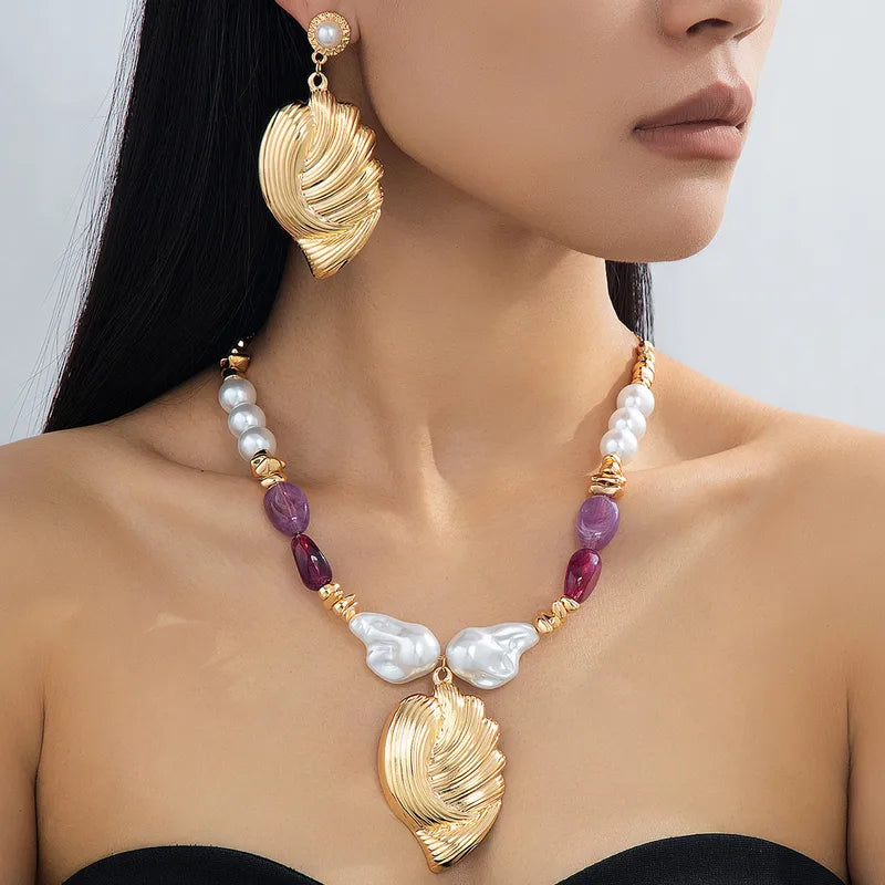summer necklace & earring set
