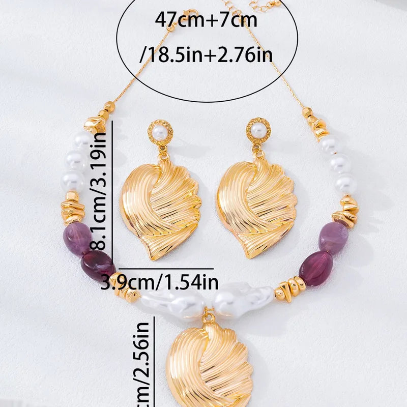 summer necklace & earring set