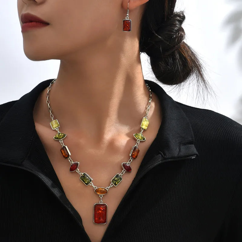 necklace earring set