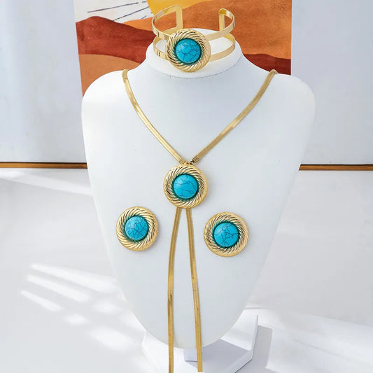 necklace, bracelet, earring set