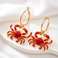 Crab earrings