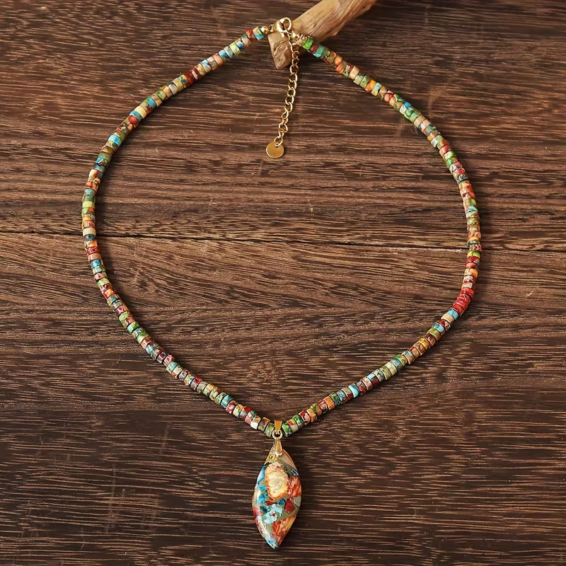 Multi- Color Bead Necklace