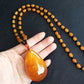 Resin stone necklace