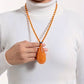 Resin stone necklace